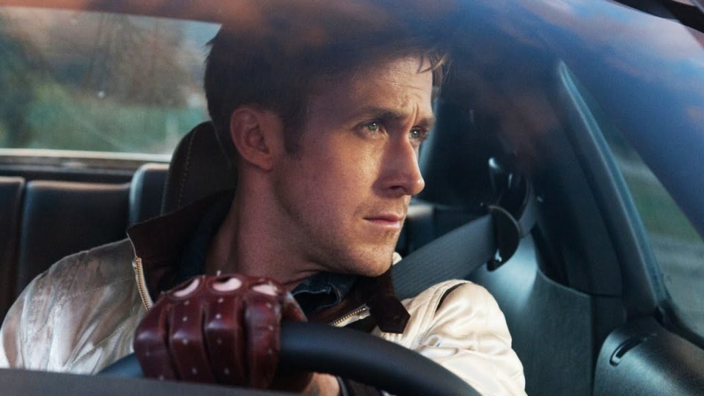 Ryan Gosling in a still from Drive