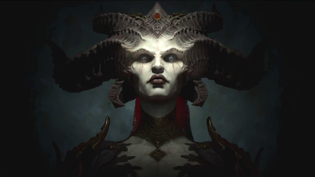 the image show Lilith from Diablo 4