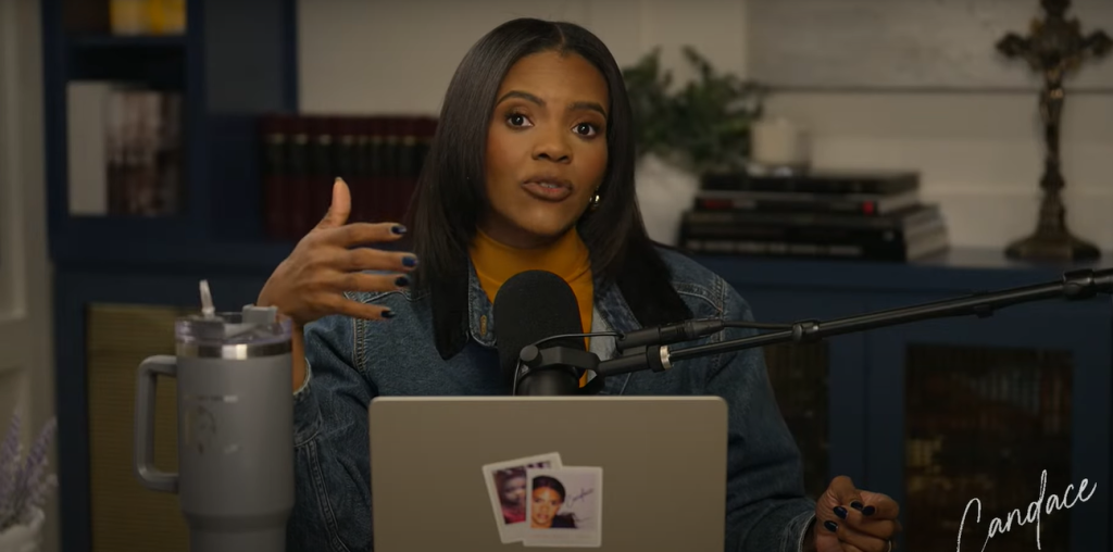 Candace Owens in her latest YouTube video
