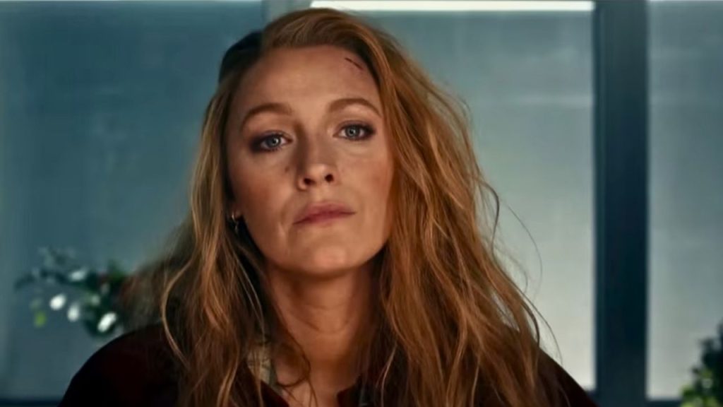 Blake Lively looking sadly in It Ends With Us