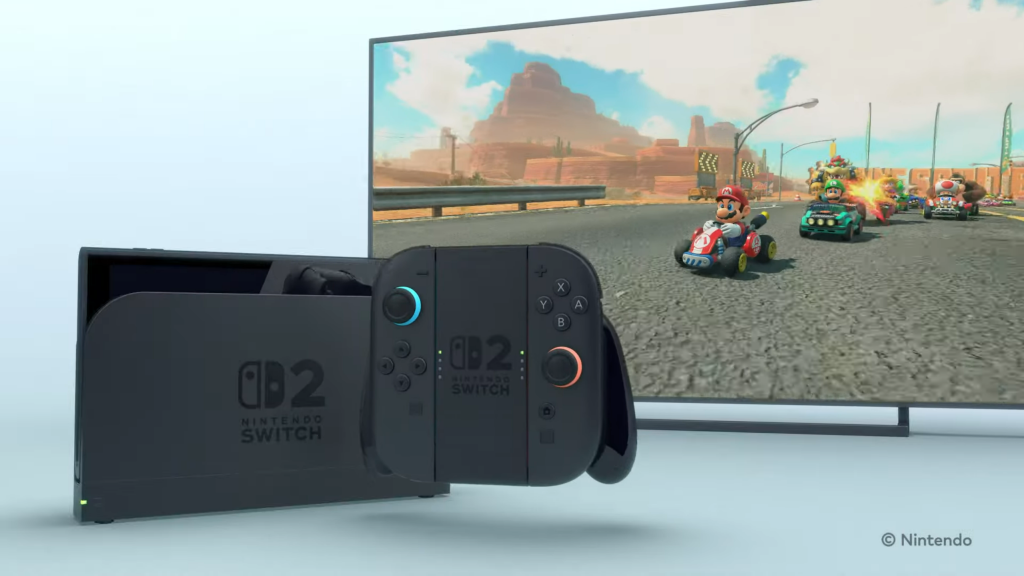 A still from the reveal trailer of the Nintendo Switch 2.