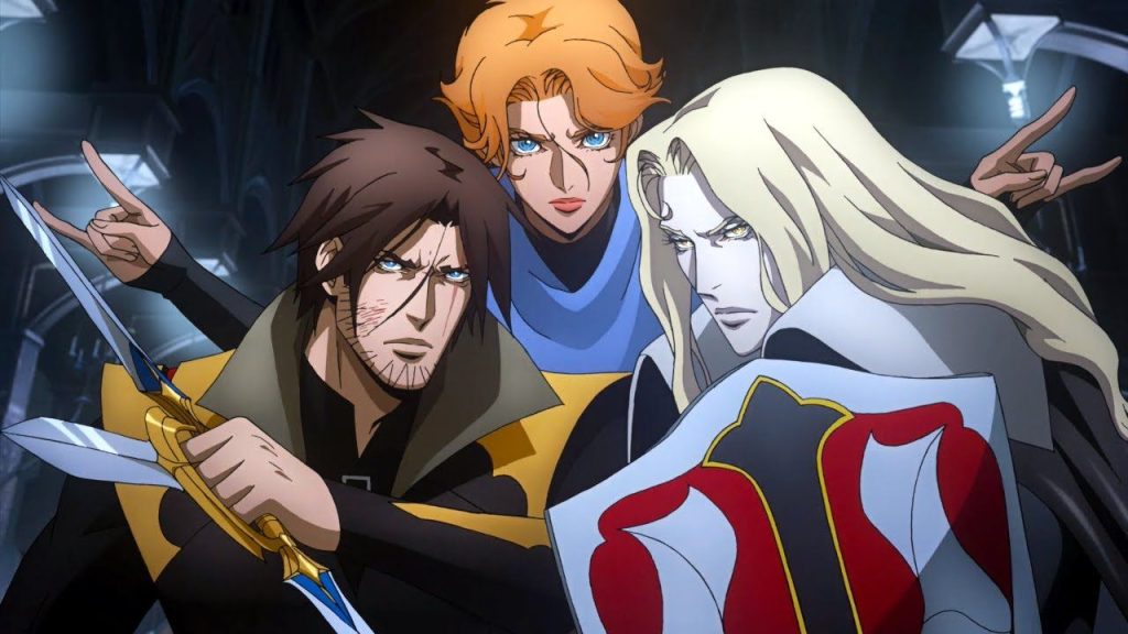 Alucard, Trevor and Sypha  in Castlevania