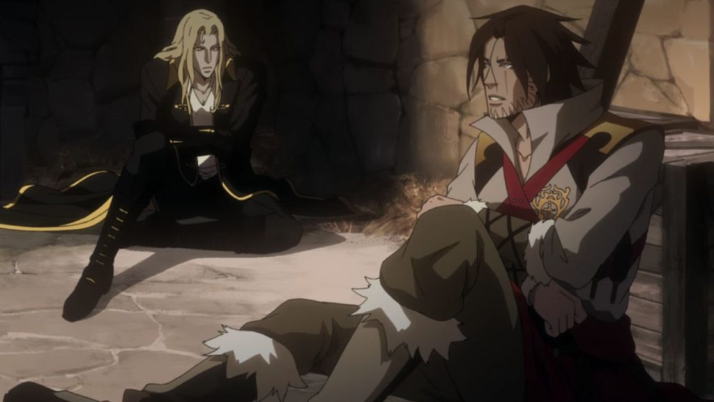 Trevor and Alucard in Castlevania