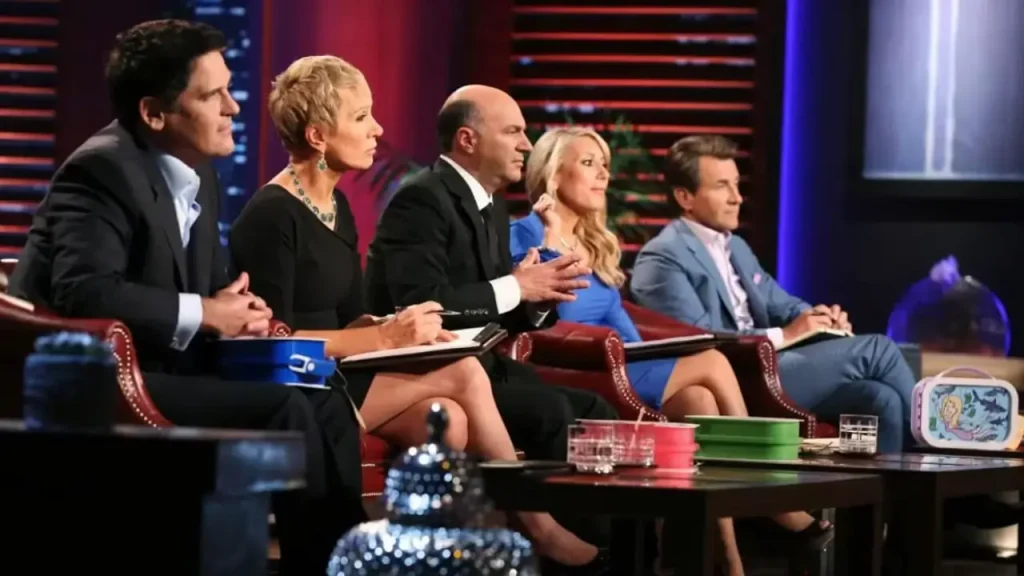 Mark Cuban, Barbara Corcoran, Kevin O'Leary, Lori Greiner, and Robert Herjavec in Shark Tank