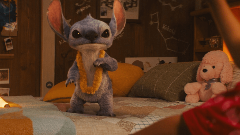 A still of Stitch from the teaser of Lilo & Stitch live-action adaptation