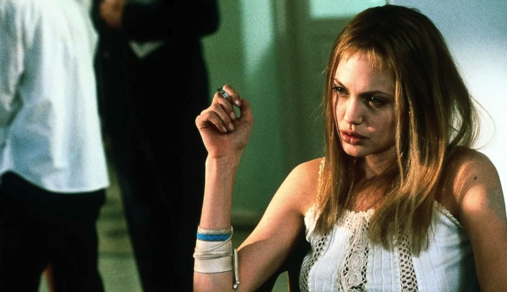 Angelina Jolie in a still from Girl, Interrupted 