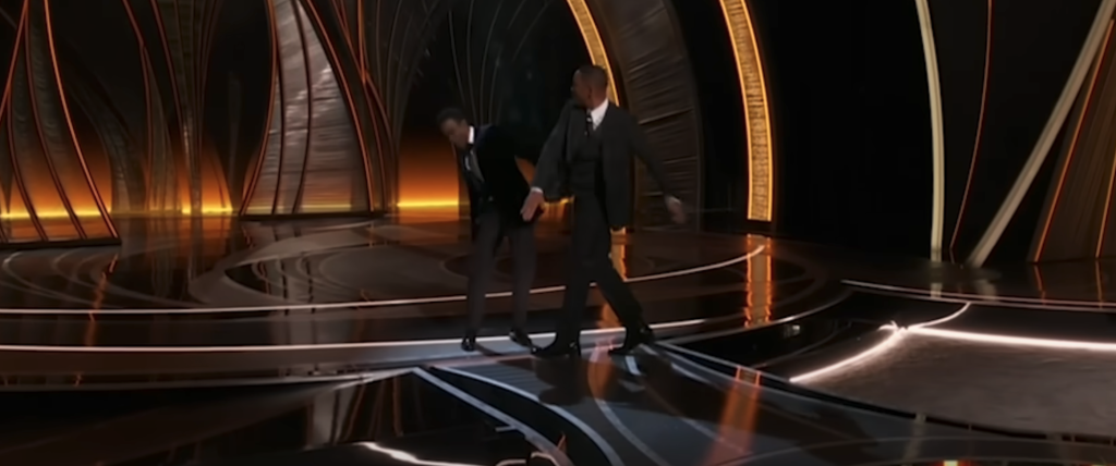 Will Smith slaps Chris Rock at the 2022 Oscars