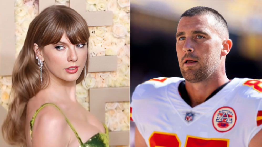 Taylor Swift (Left) and Travis Kelce (Right)