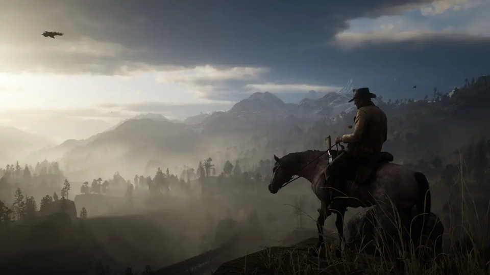 An in-game screenshot from Red Dead Redemption 2.