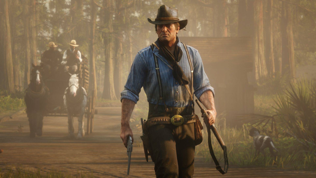 An in-game screenshot from Red Dead Redemption 2.