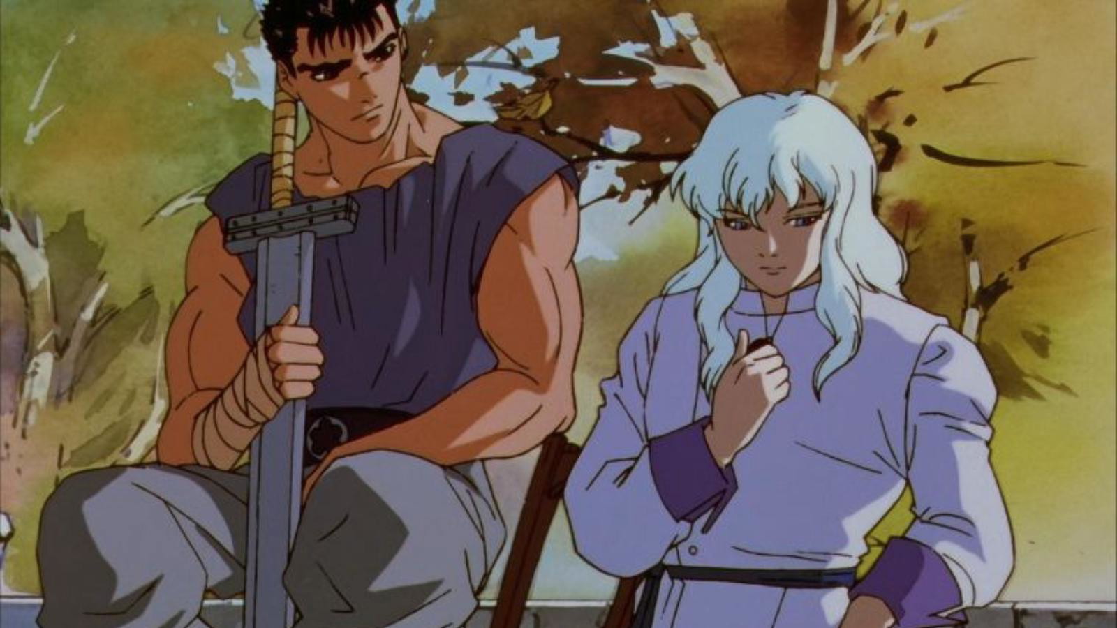 Guts and Griffith in a still from the 1997 anime | Credits: OLM