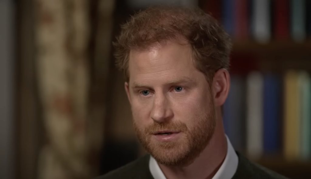 Prince Harry in an interview 