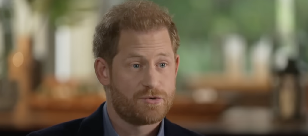 Prince Harry in an interview 