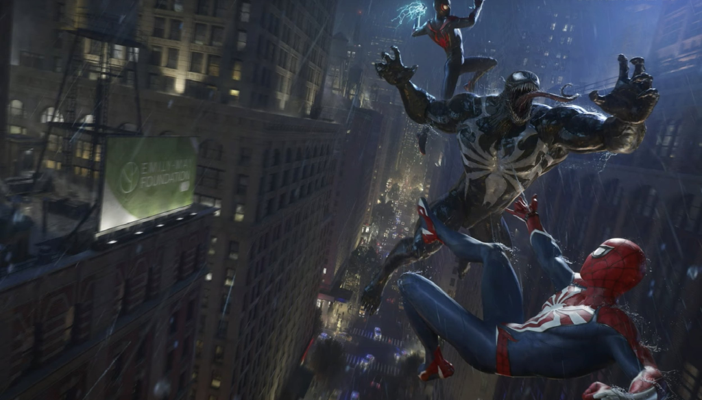 An in-game screenshot from Marvel's Spider-Man 2.