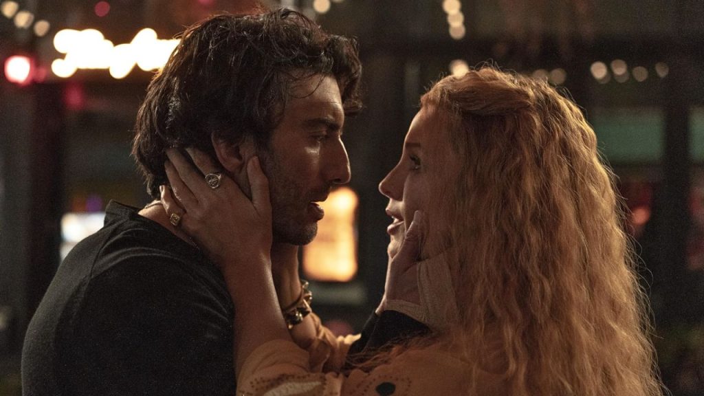 Justin Baldoni and Blake Lively in a still from It Ends With Us