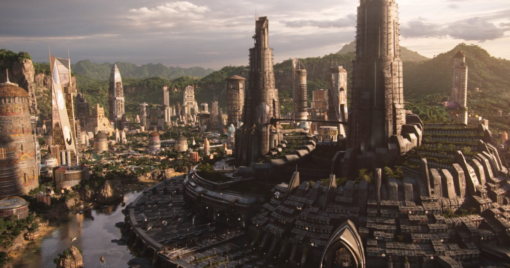 A screenshot from Black Panther.