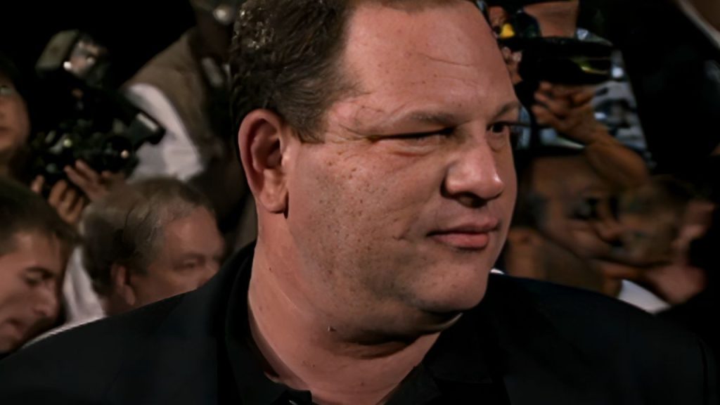 Harvey Weinstein during a red carpet  event in front of photographers