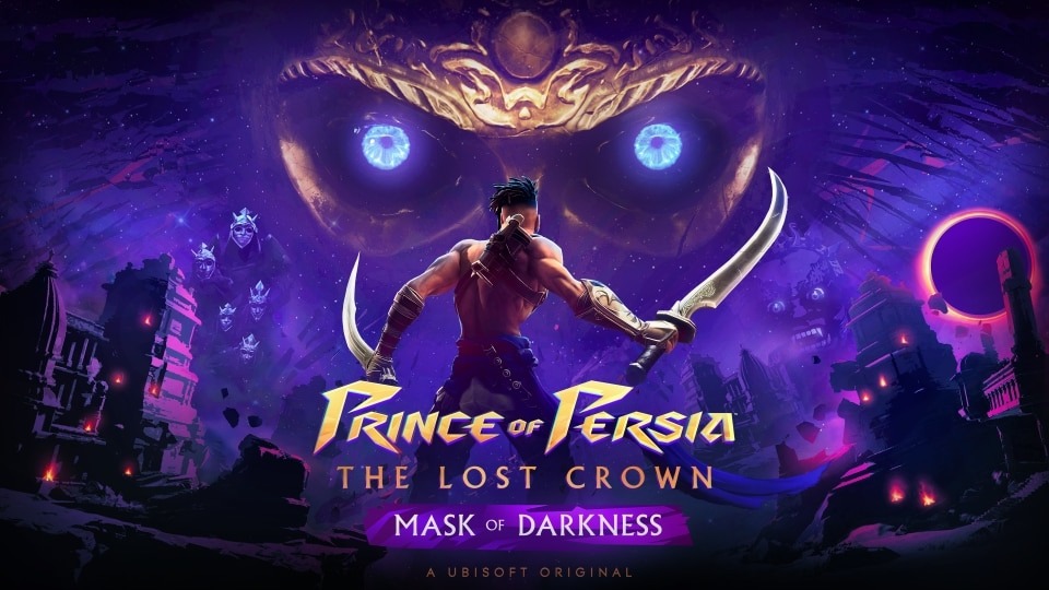 Keyart of Prince of Persia: The Lost Crown DLC, Mask of Darkness.