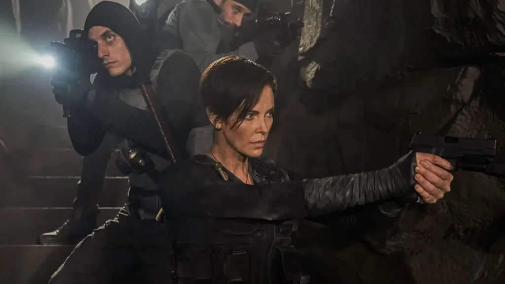 Charlize Theron in a still from The Old Guard