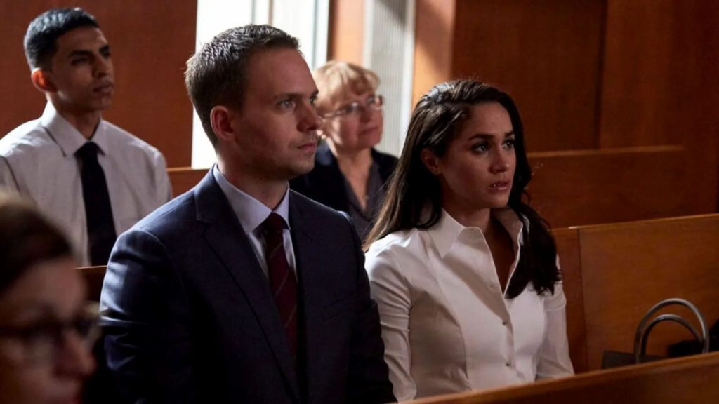 Meghan Markle and Patrick J. Adam in Suits