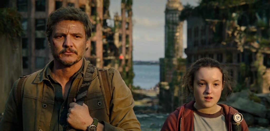 Joel and Ellie in HBO's The Last of Us
