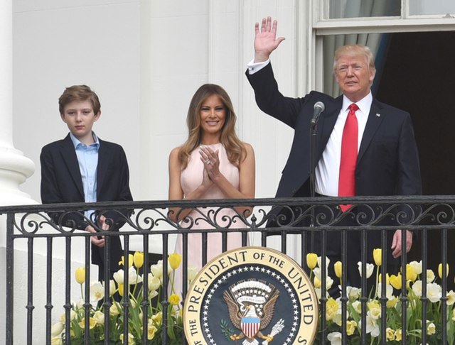 Barron Trump with his parents Donald and Melania Trump | Credits: The White House, Public Domain, Wikimedia Commons