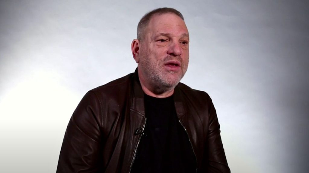 Harvey Weinstein speaking during an interview