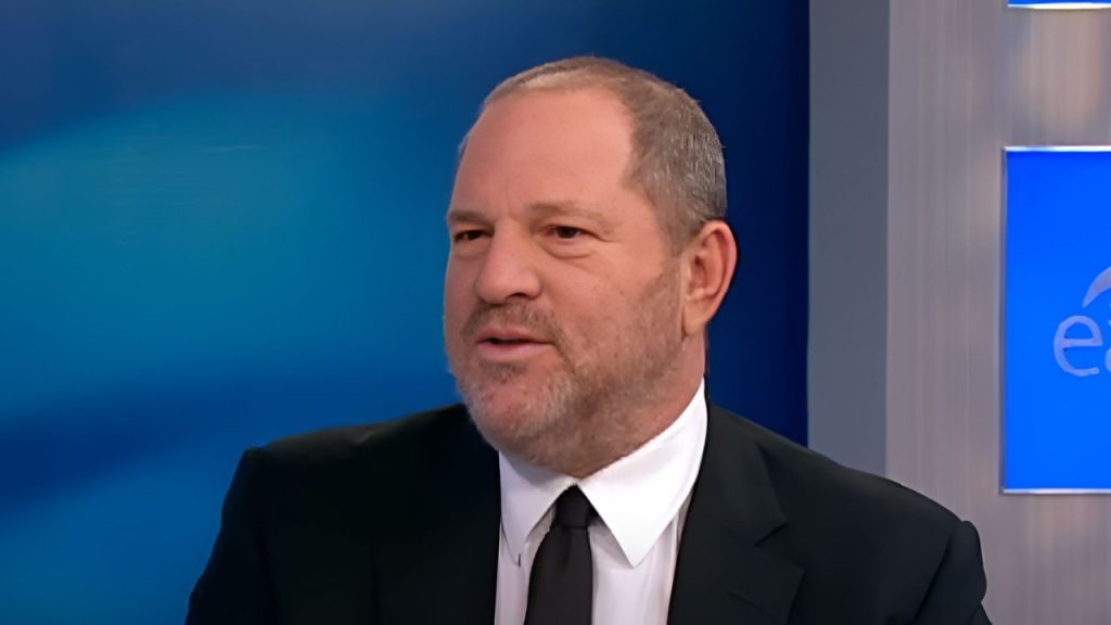 Harvey Weinstein giving an interview