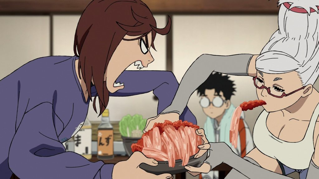 'Call of the Night' Season 2 Got 'Dandadan's Ace Up Its Sleeve 4 Momo fights with Seiko over food.