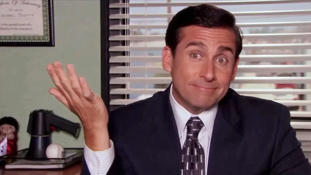 Steve Carell as Michael Scott in The Office.