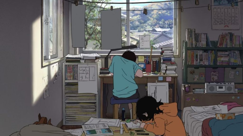 'Look Back' Director Admits "It's impossible" to Make a Faithful Anime Adaptation 6 Fujino and Kyomoto working on the same manga project