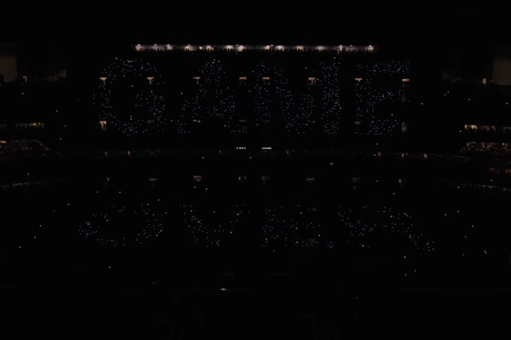 With Kendrick Lamar finishing his performance, there was a message which displayed "Game Over"