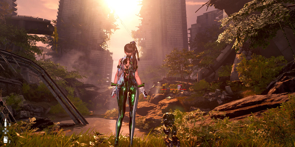 An in-game screenshot from Stellar Blade.