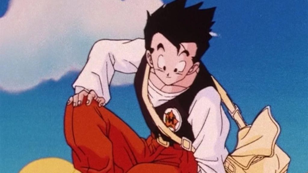 Gohan flying back from college