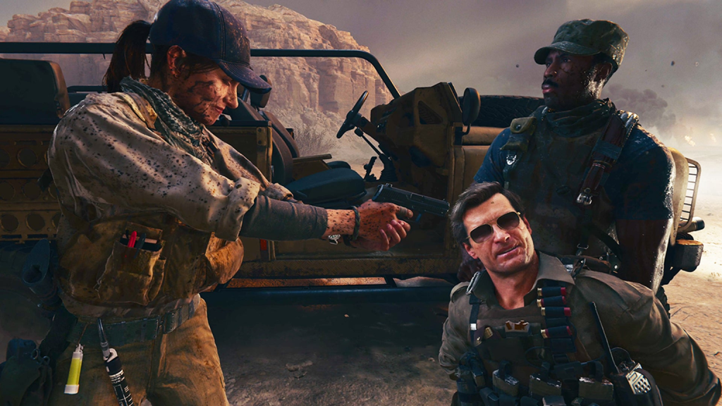 A still from a cutscene in Activision's Call of Duty: Black Ops 6.