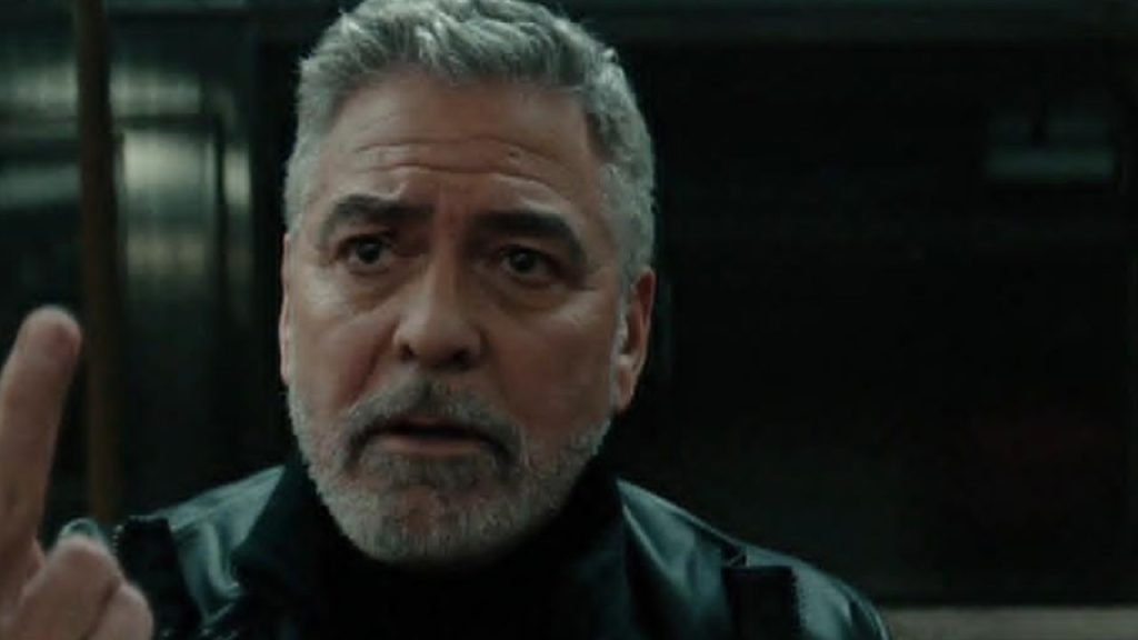 George Clooney in a scene from Wolfs