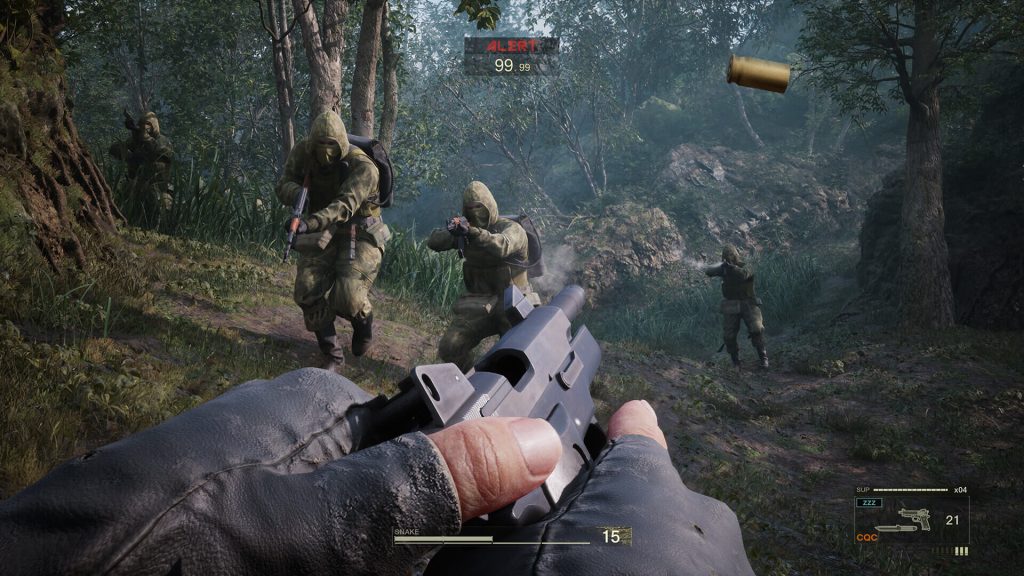 Konami Must Retain This Iconic Snake Eater Boss Mechanic in Metal Gear Solid Delta 3 The image shows the player reloading in Metal Gear Solid Delta