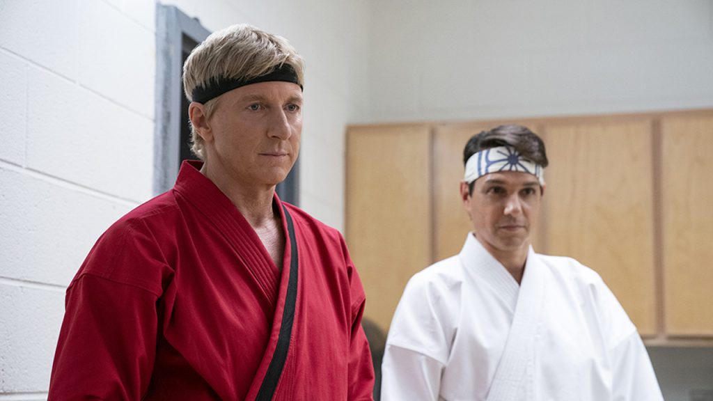 William Zabka and Ralph Macchio in Cobra Kai