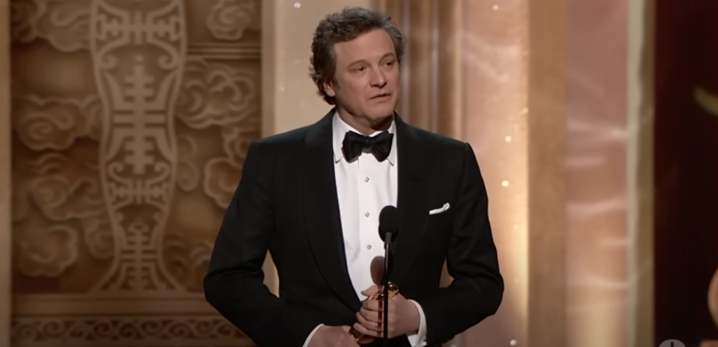 Colin Firth won the Best Actor Oscar for The King’s Speech in 2011.