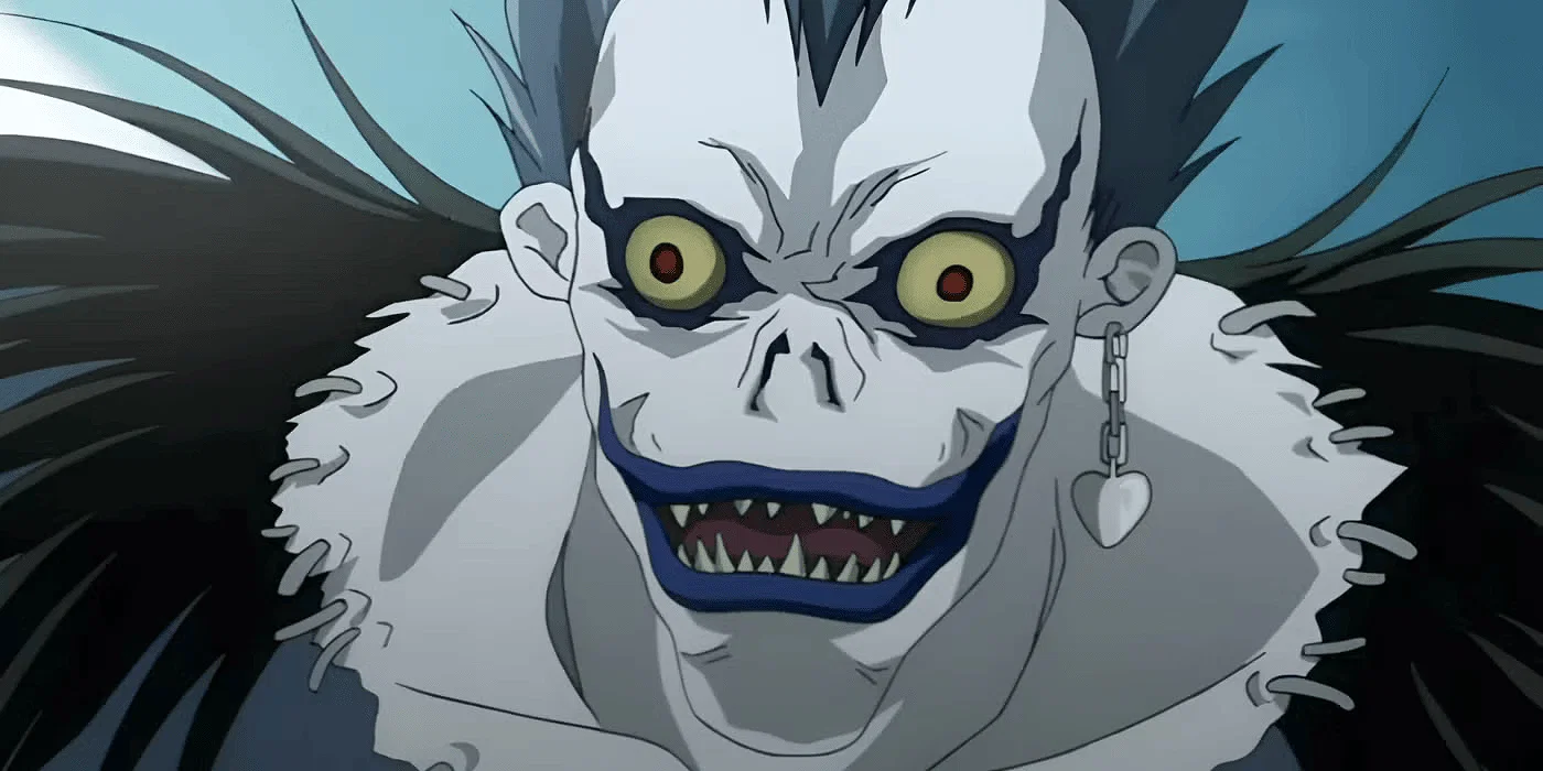 7 Best Anime on Netflix With Only One Season, Ranked (April 2026) 15 A close up of the Shinigami, Ryuk, in Death Note.