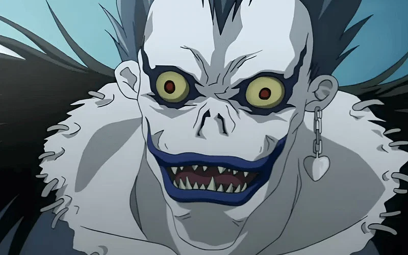 7 Best Anime on Netflix With Only One Season, Ranked (April 2026) 9 A close up of the Shinigami, Ryuk, in Death Note.