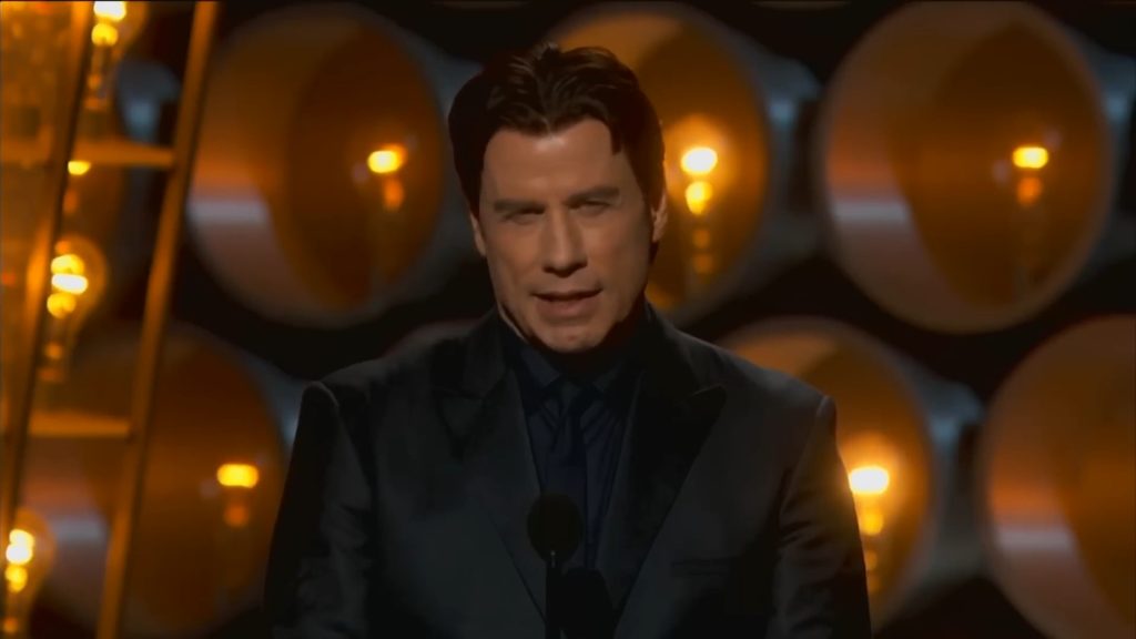 John Travolta mispronouncing Idina Menzel's name at the 2014 Oscars