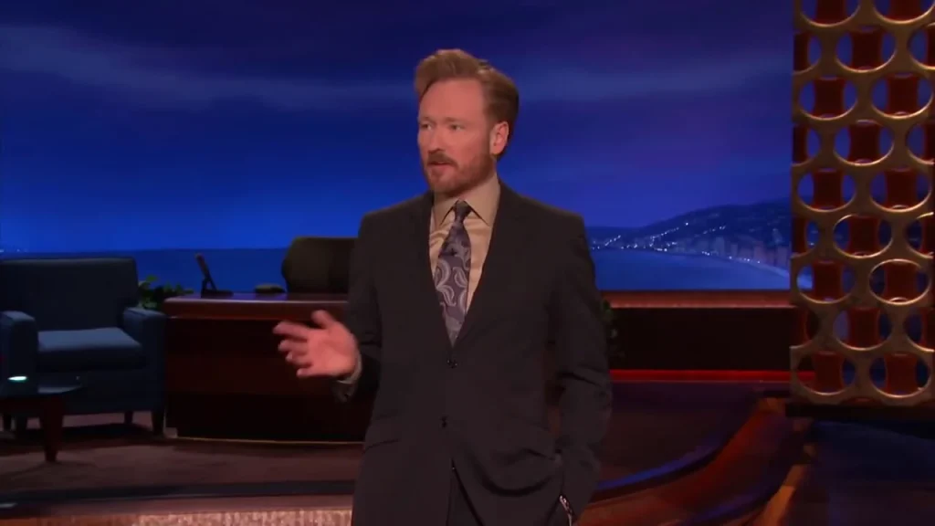 Conan O'Brien in his TBS show Conan