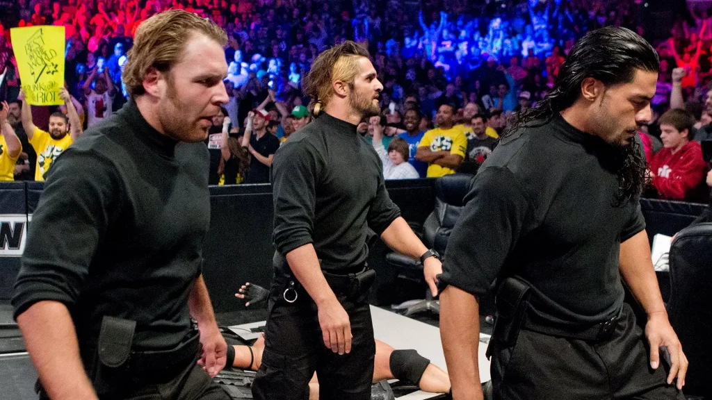 Roman Reigns, Seth Rollins and Dean Ambrose aka The Shield in Survivor Series 2012 | Credits: WWE Network