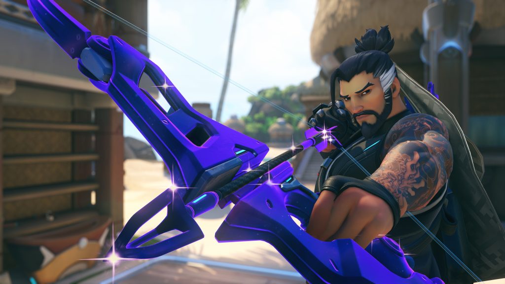 Hanzo in a still from Overwatch 2.