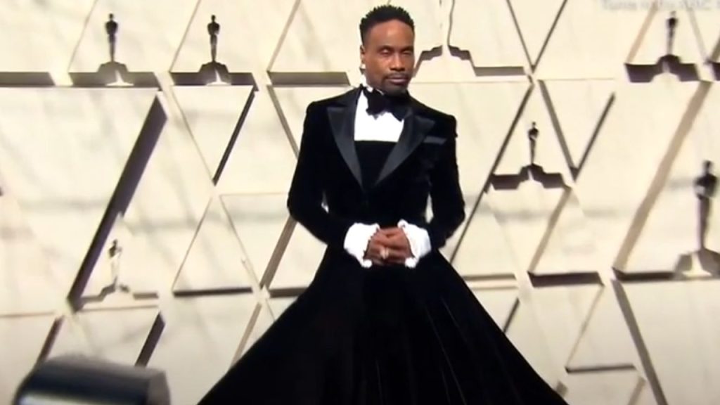 Billy Porter in Christian Siriano tuxedo gown