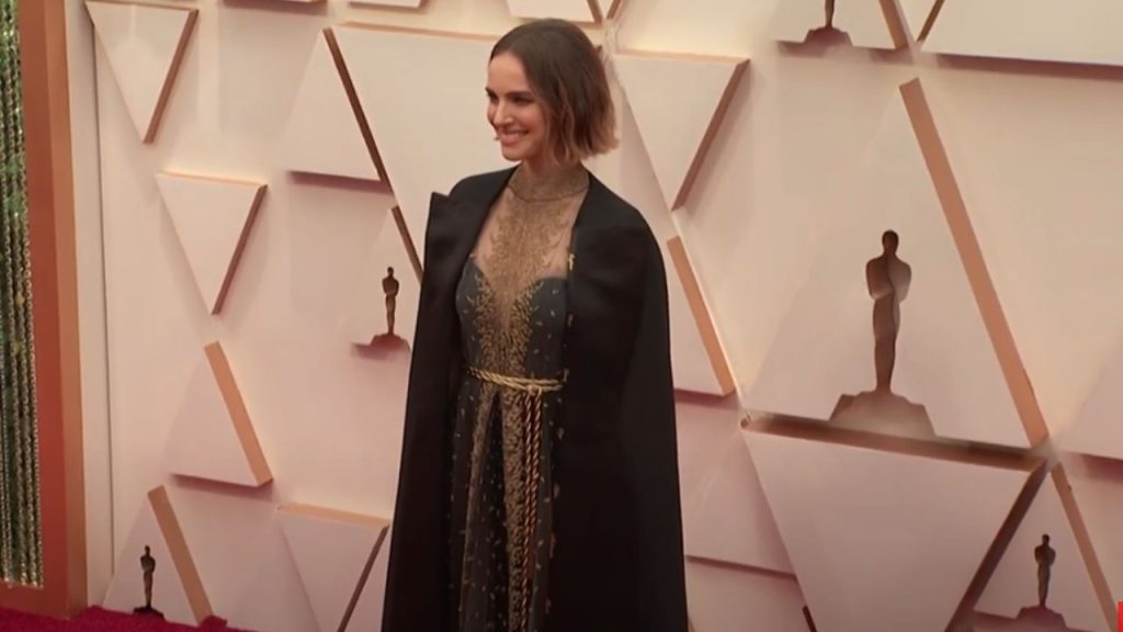 Natalie Portman in Dior gown 