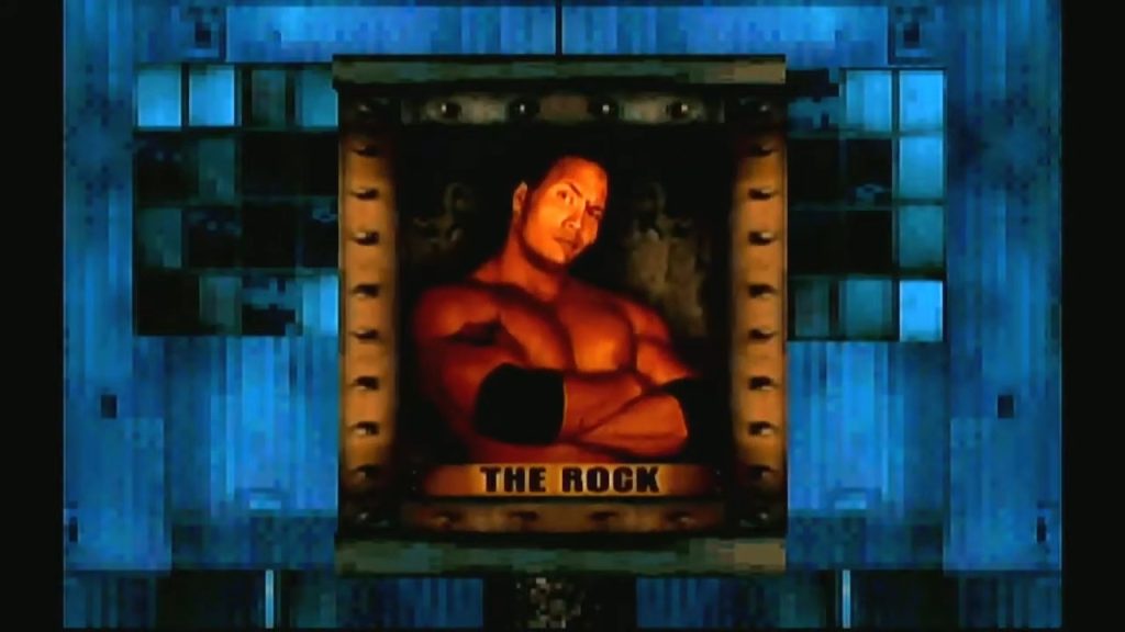 Digital avatar of Dwayne "The Rock" Johnson in 1998's WWF War Zone game.