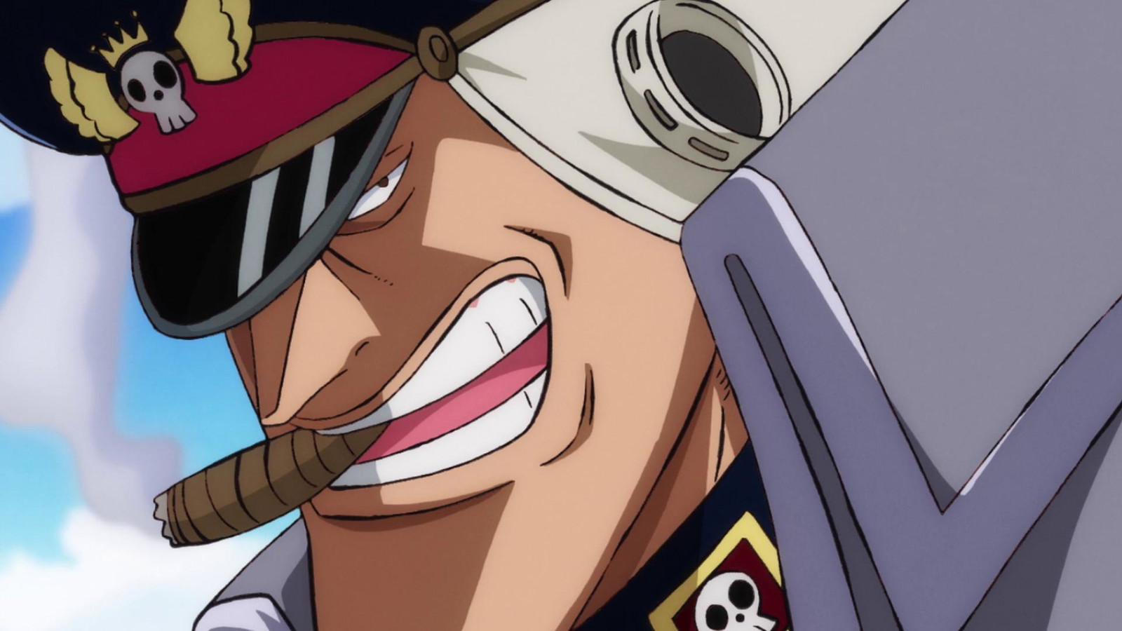 Shiryu can be seen smoking a cigar in One Piece anime