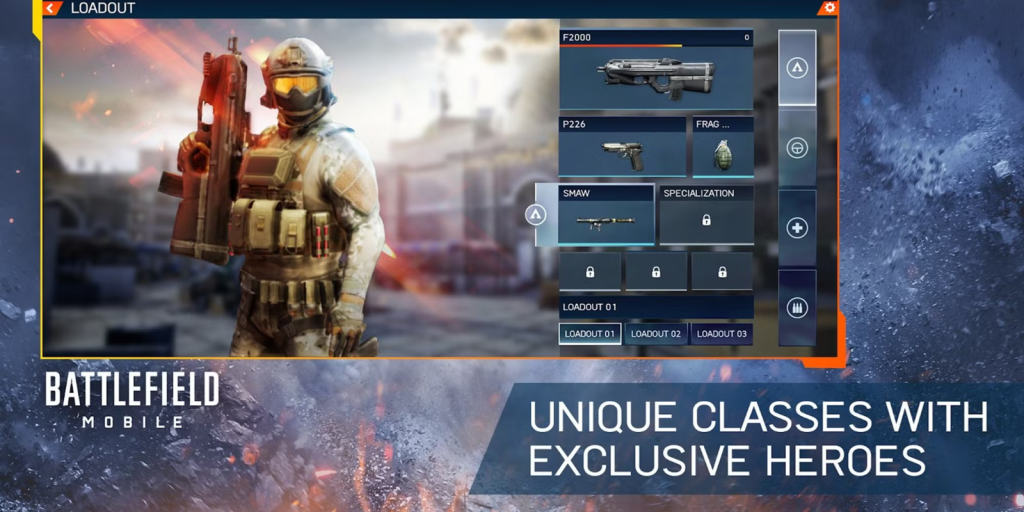 An in-game screenshot from Battlefield Mobile.